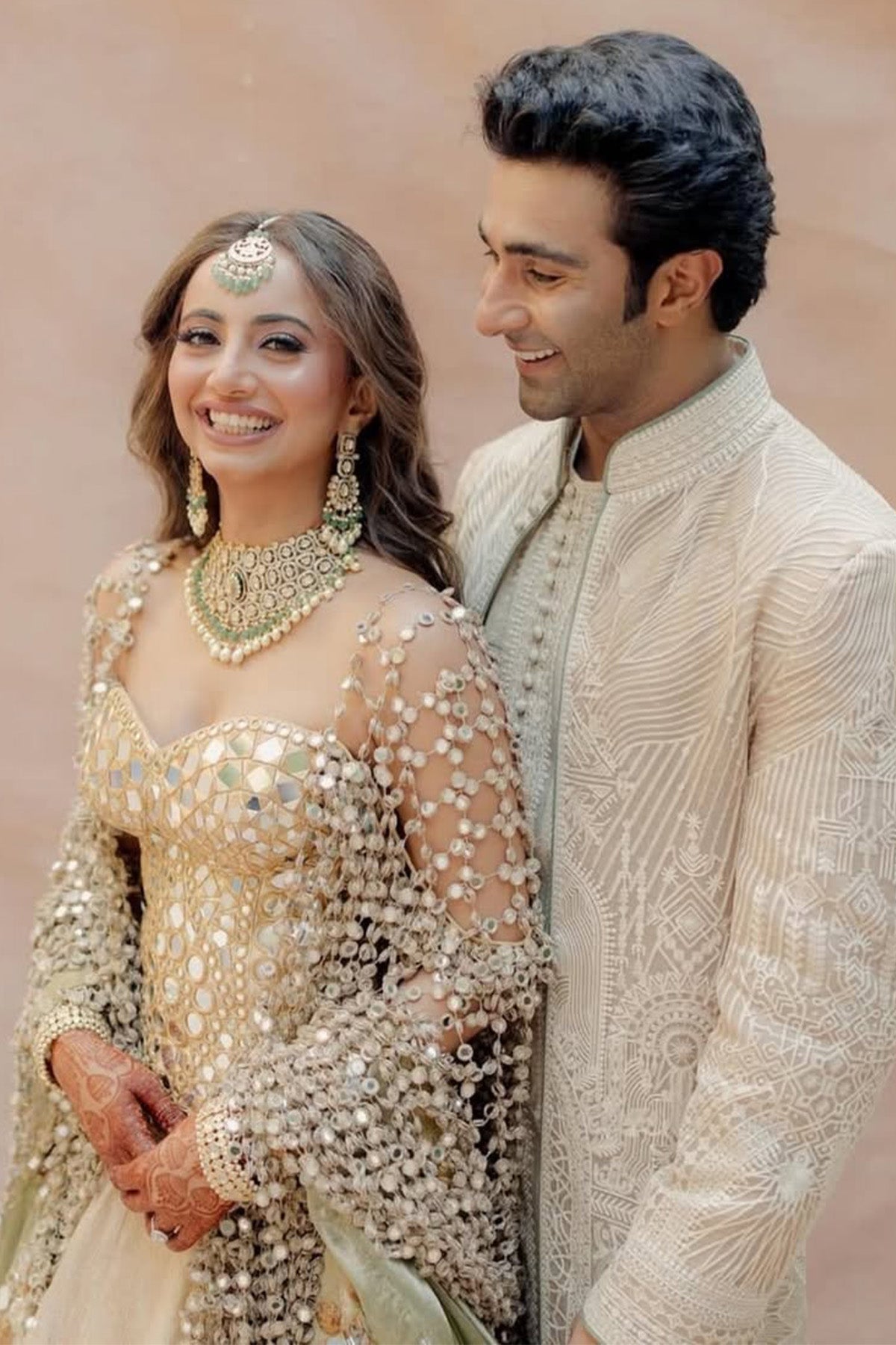 Alekha Advani in Nagma Lehenga-B with Veil