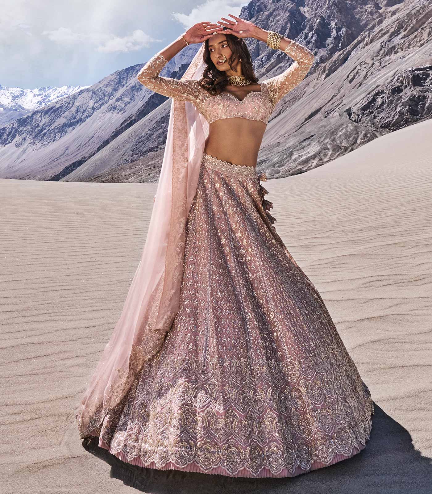 NUBRA LEHENGA SET