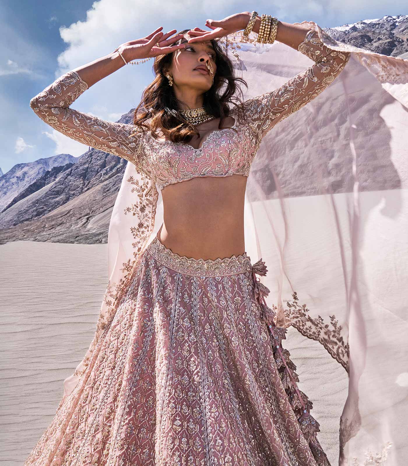 NUBRA LEHENGA SET