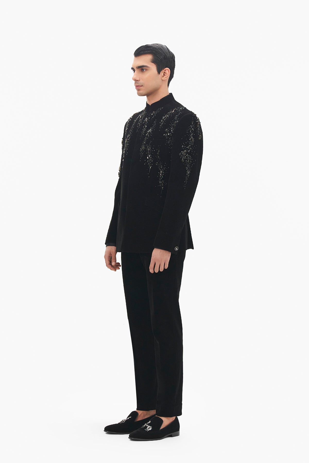 Nova Velvet Bandhgala