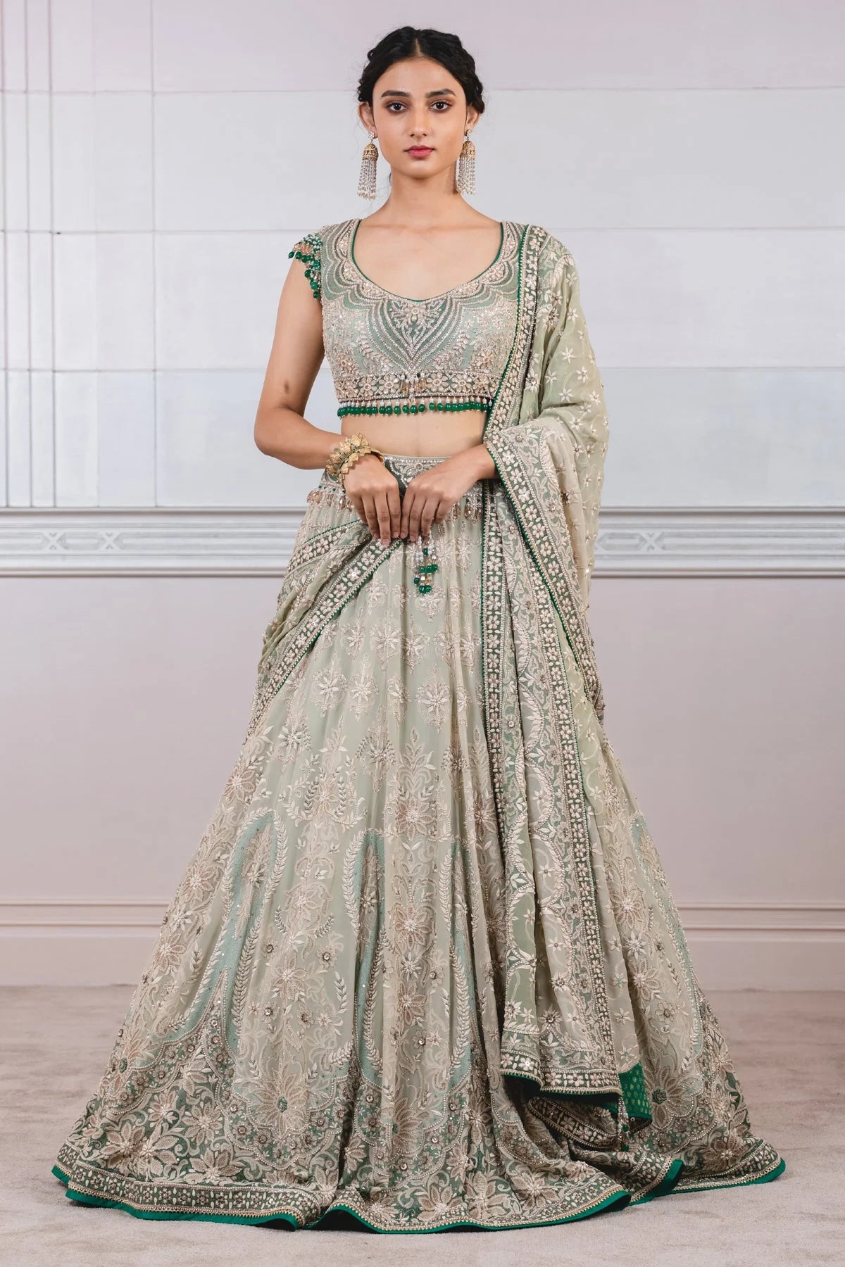 KALIDAR LEHENGA WITH MEHRAB MOTIFS