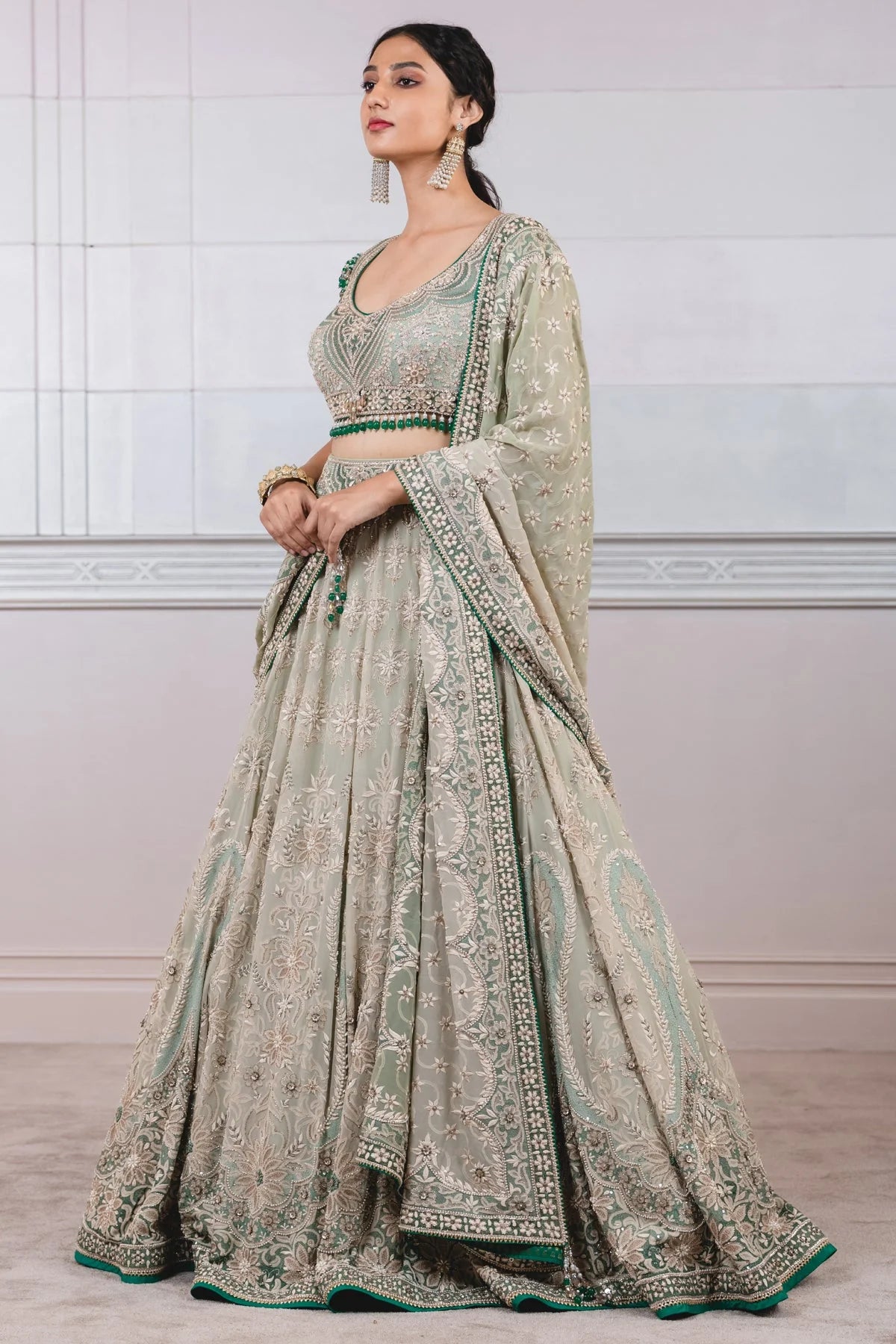 KALIDAR LEHENGA WITH MEHRAB MOTIFS