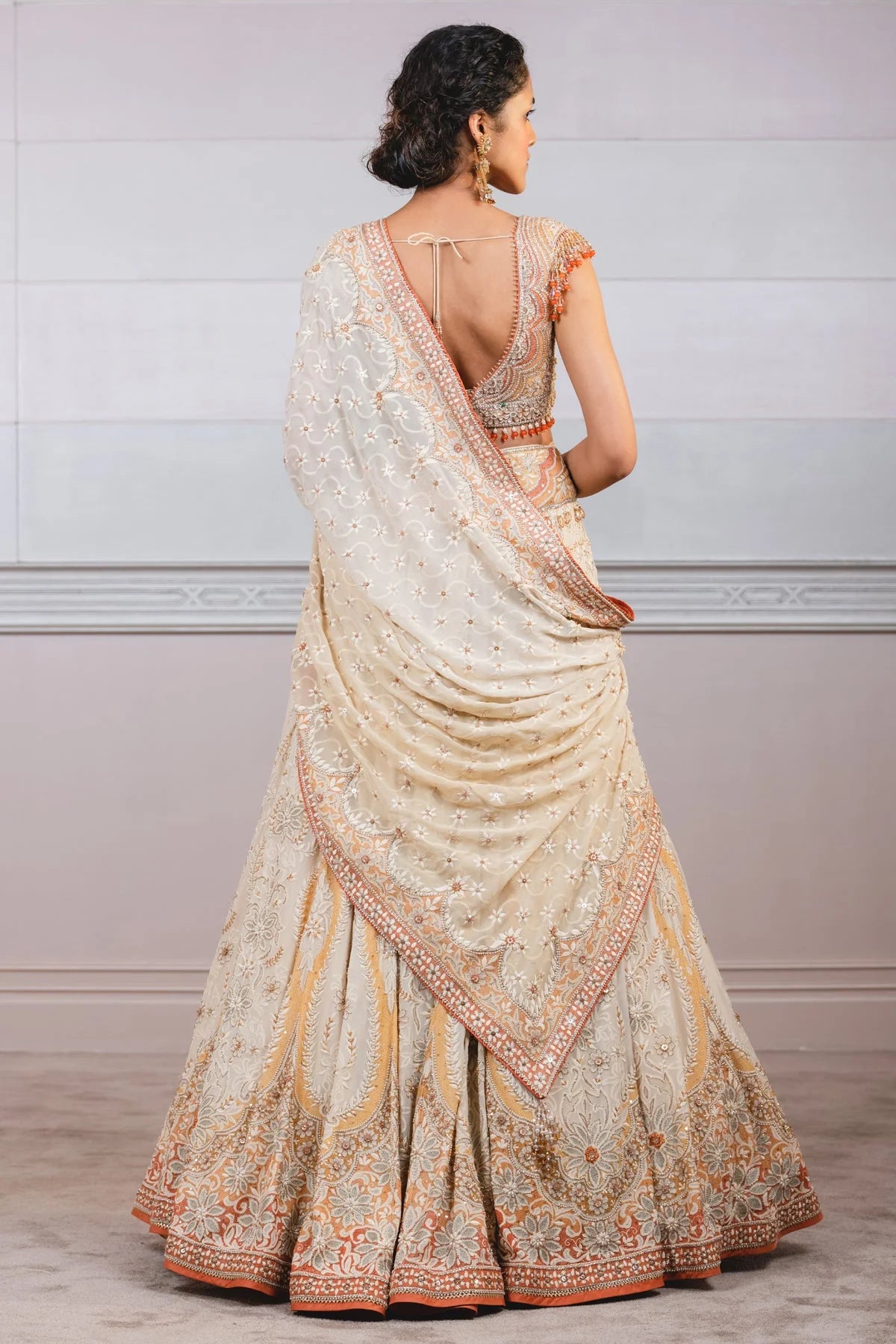 KALIDAR LEHENGA WITH MEHRAB MOTIFS