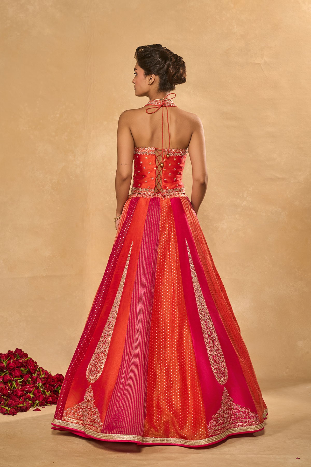 Orange Naina Lehenga