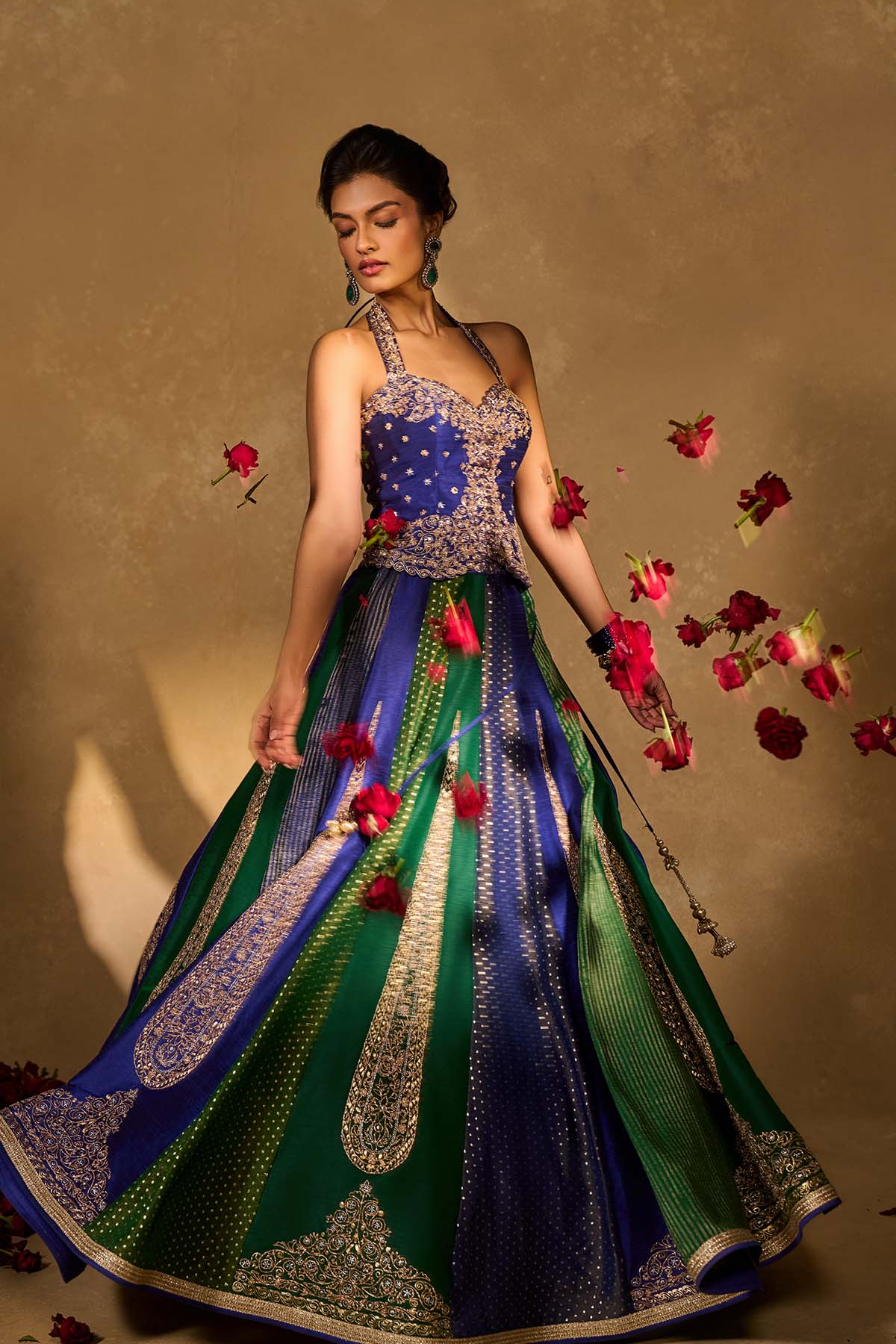 Blue Naina Lehenga