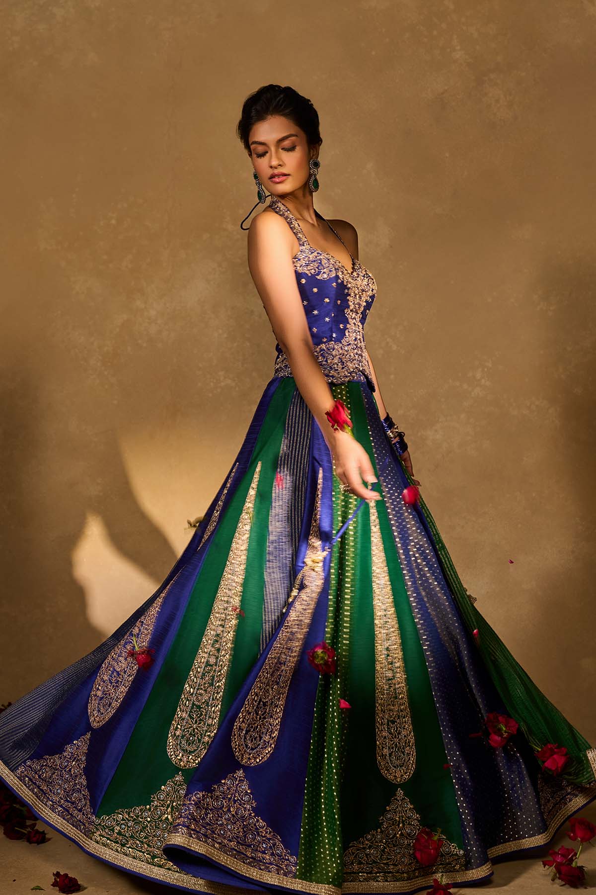 Blue Naina Lehenga