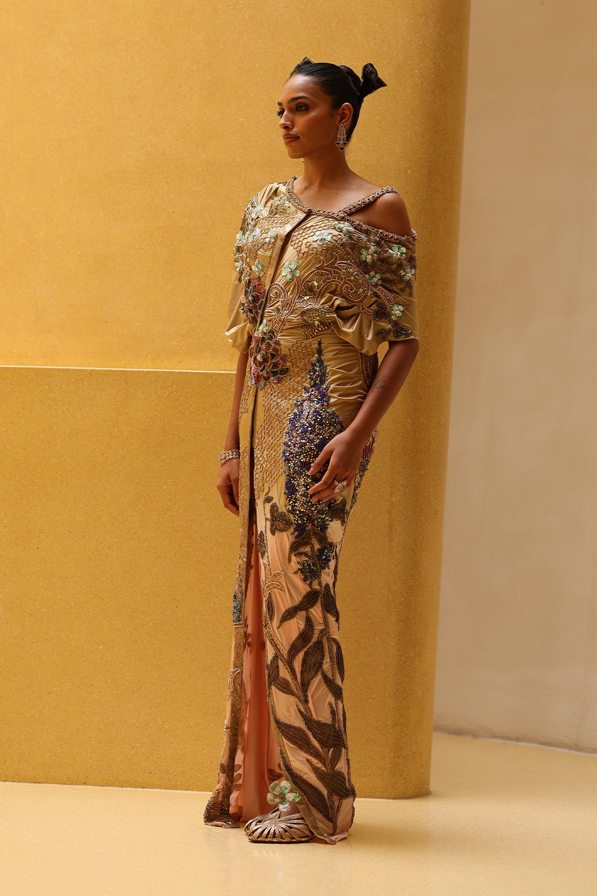 Amani Draped Kaftan Set