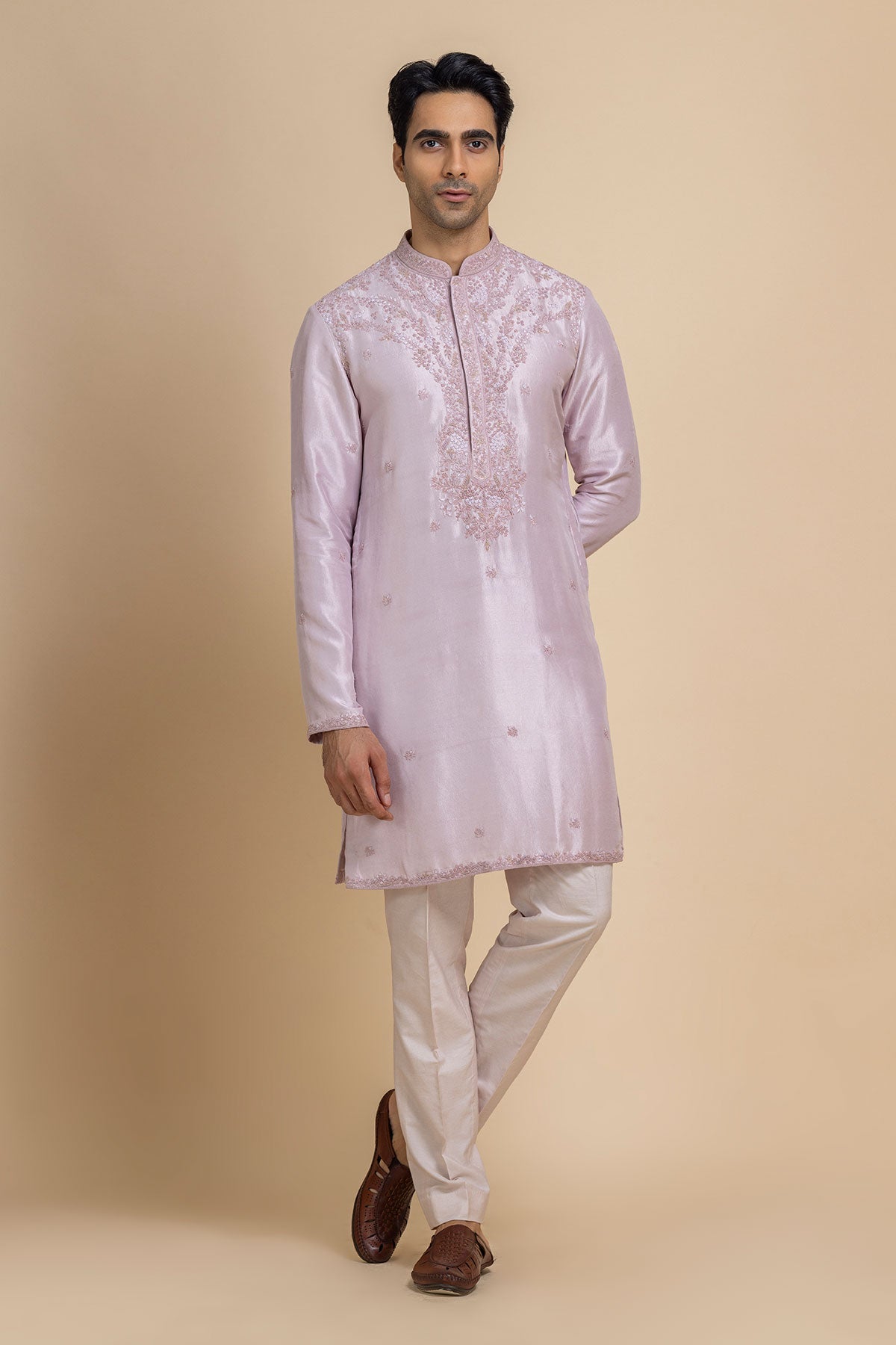 Lilac hue Kurta And Pant set