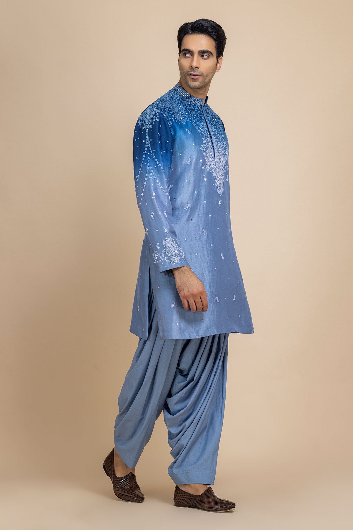 Neel Ombre Kurta & Salwar Set