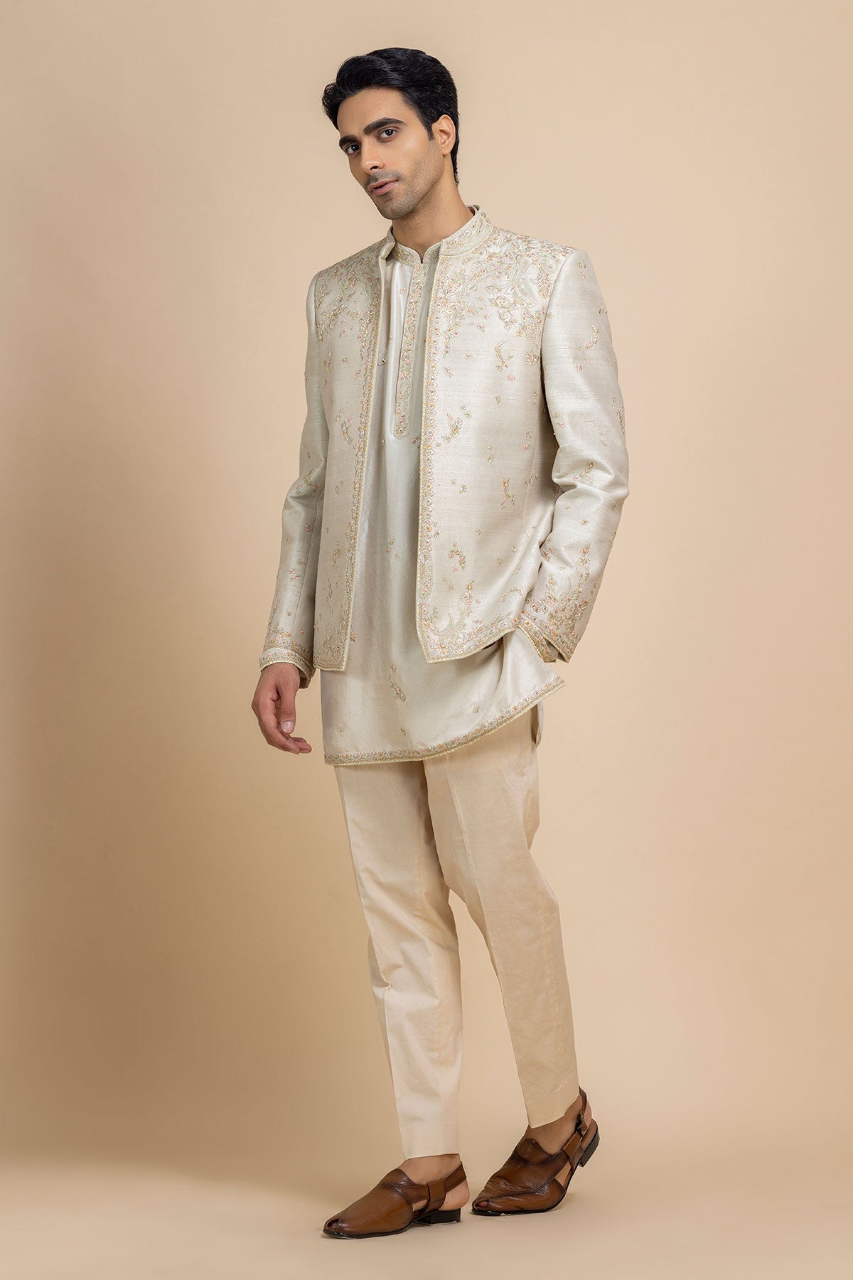 Nehrav Short Jacket Set