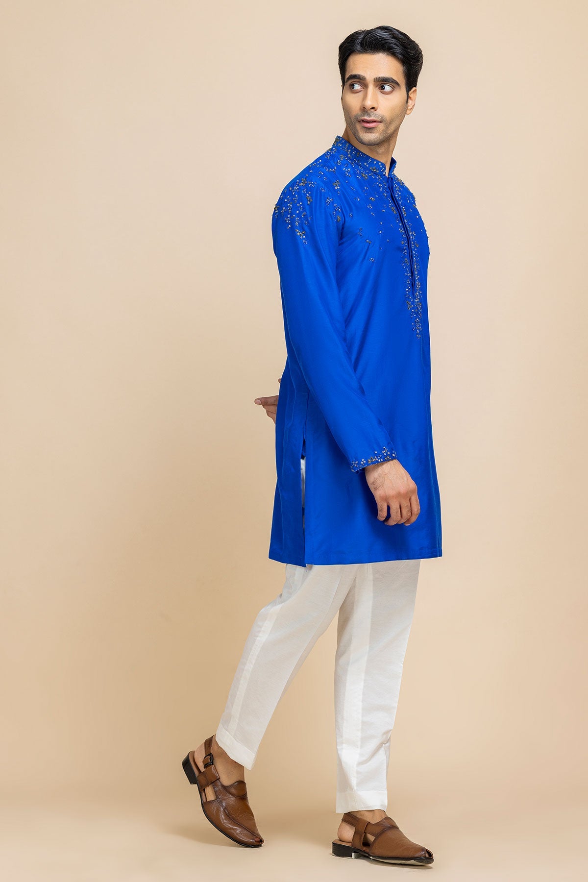 Azure Edge Kurta & Pant set