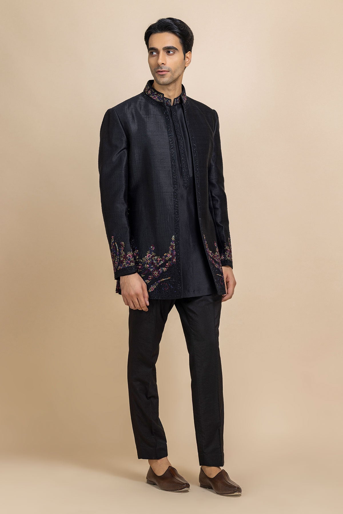 Evara Open Jacket & Kurta-Pant Set