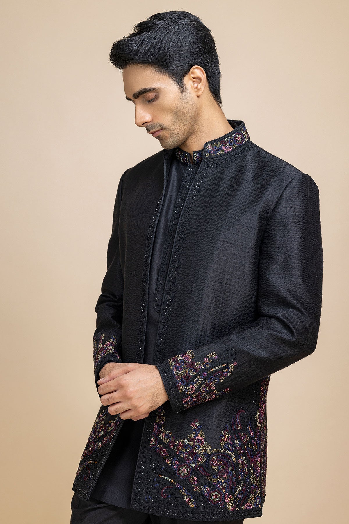 Evara Open Jacket & Kurta-Pant Set