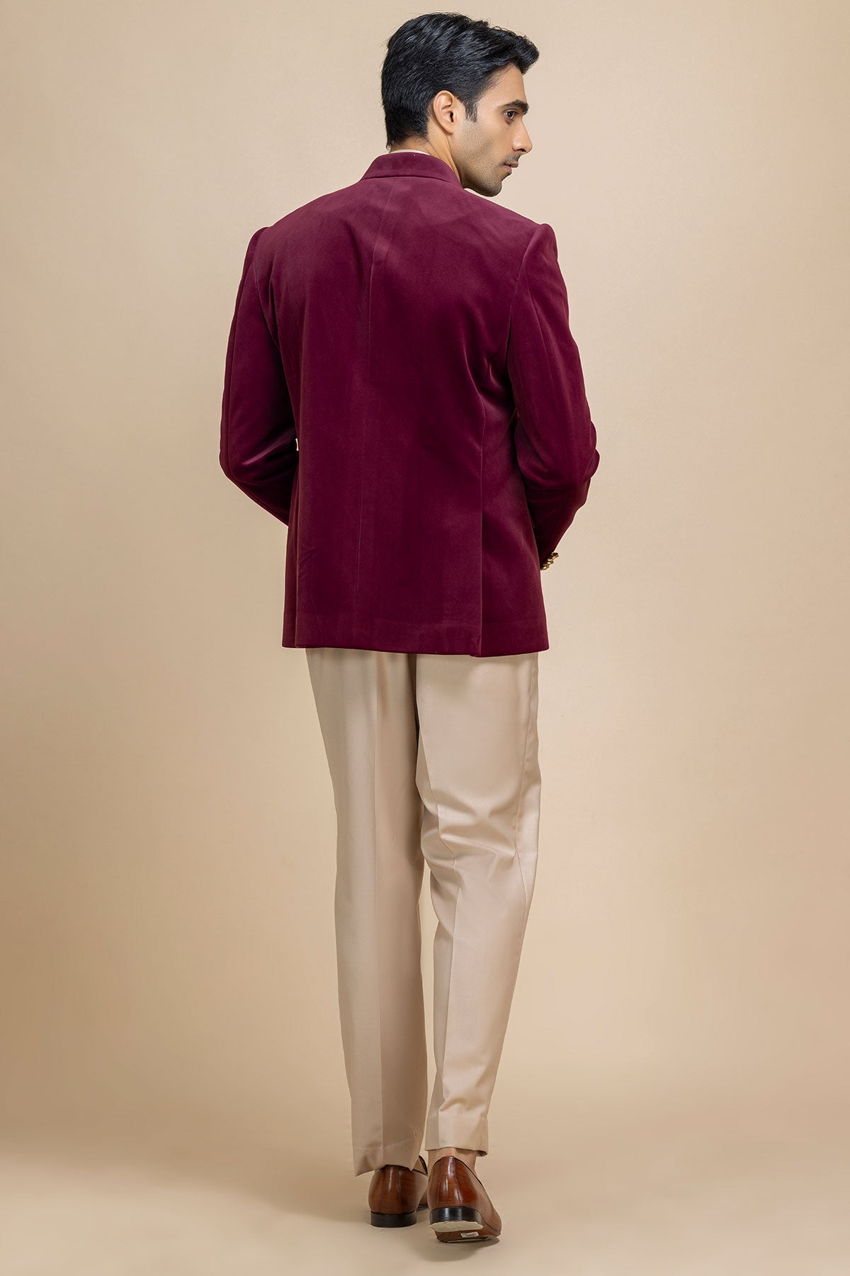 Crimson Verve Bandgala