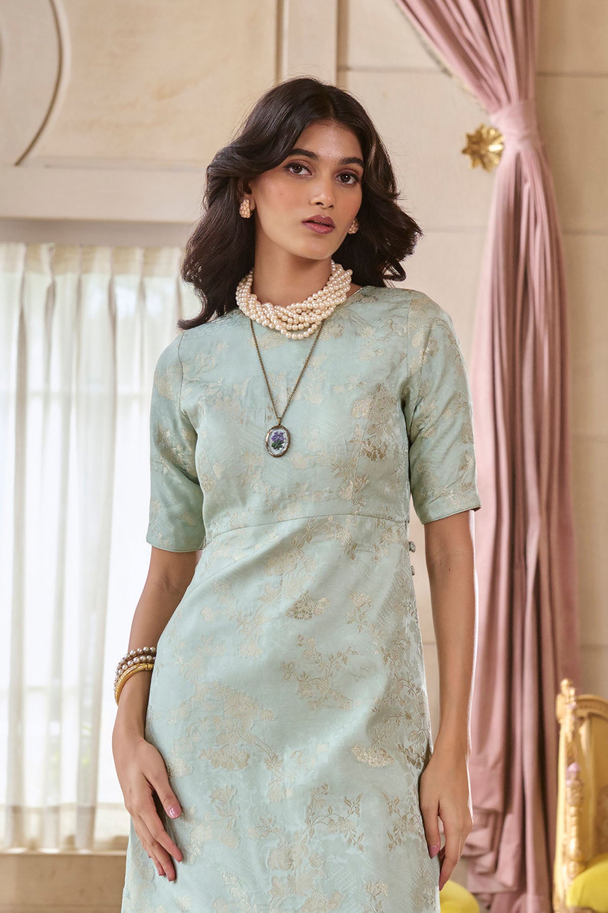 Chiara Kurta Set – Blue