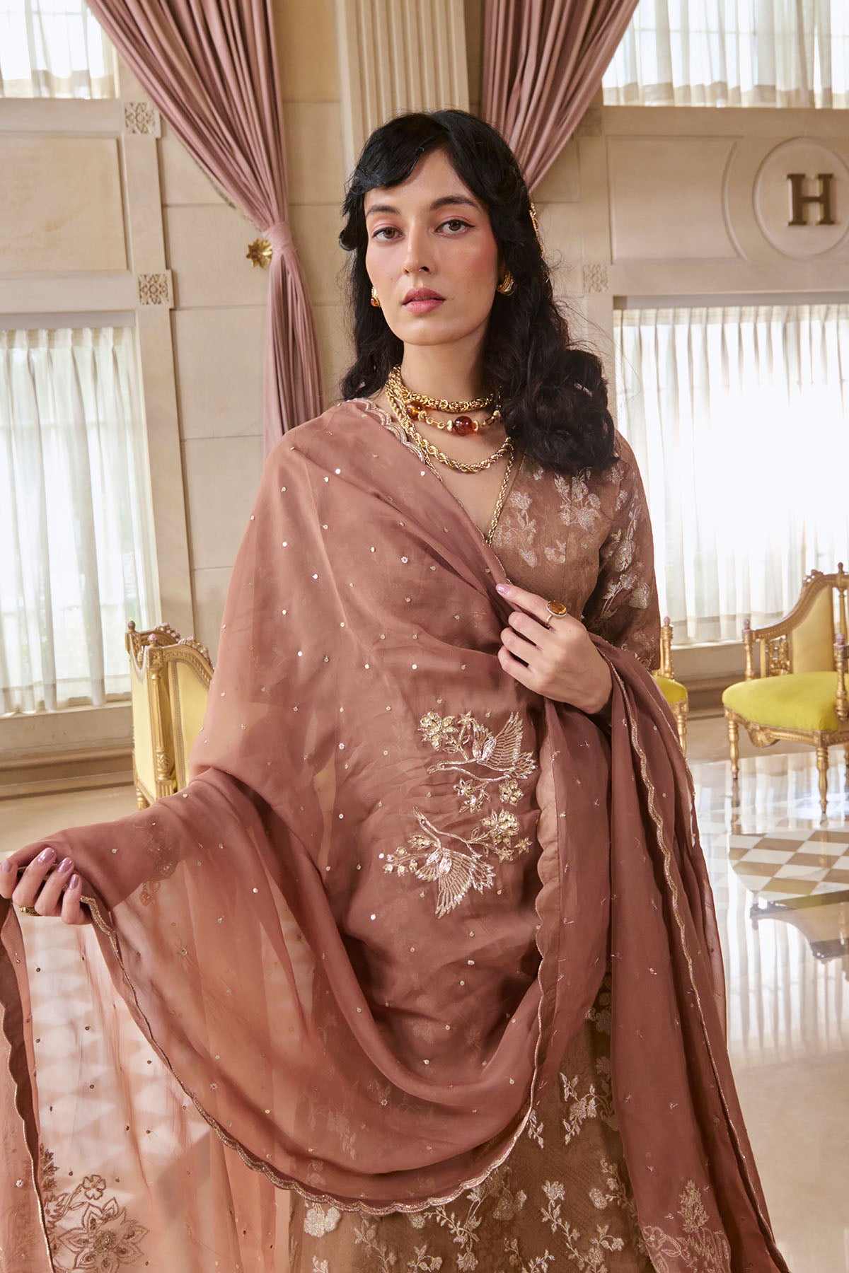 Chiara Kurta Set – Mocha