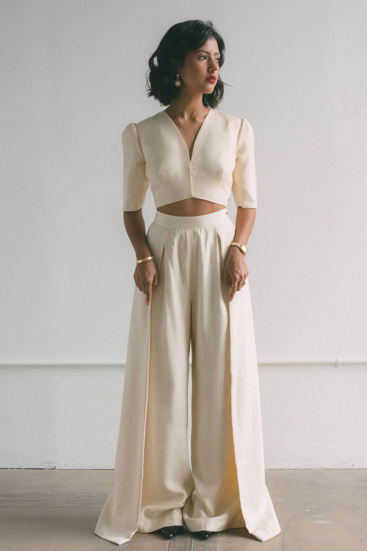 Creme Bolero Top