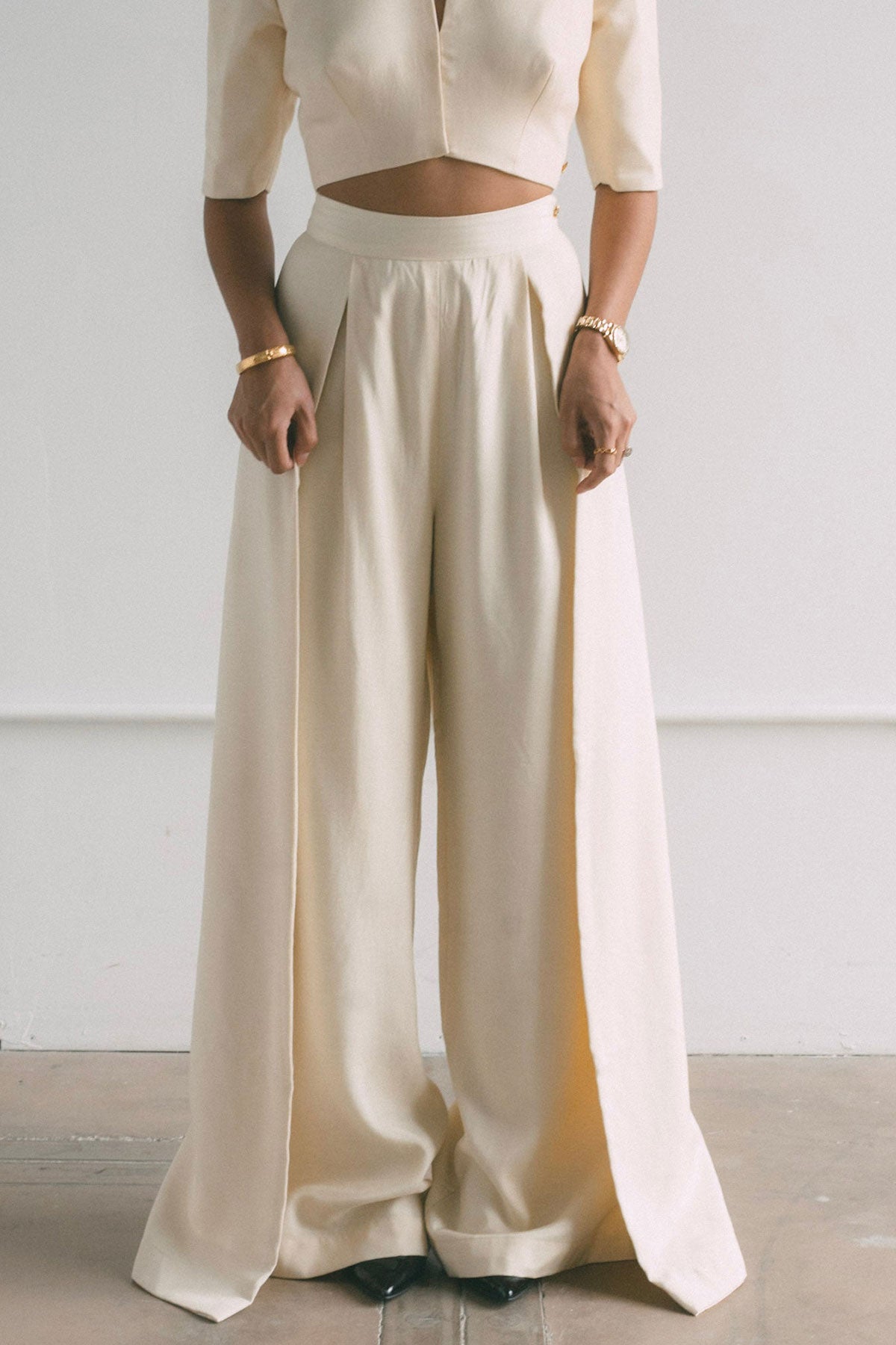 Creame Overlap Trousers