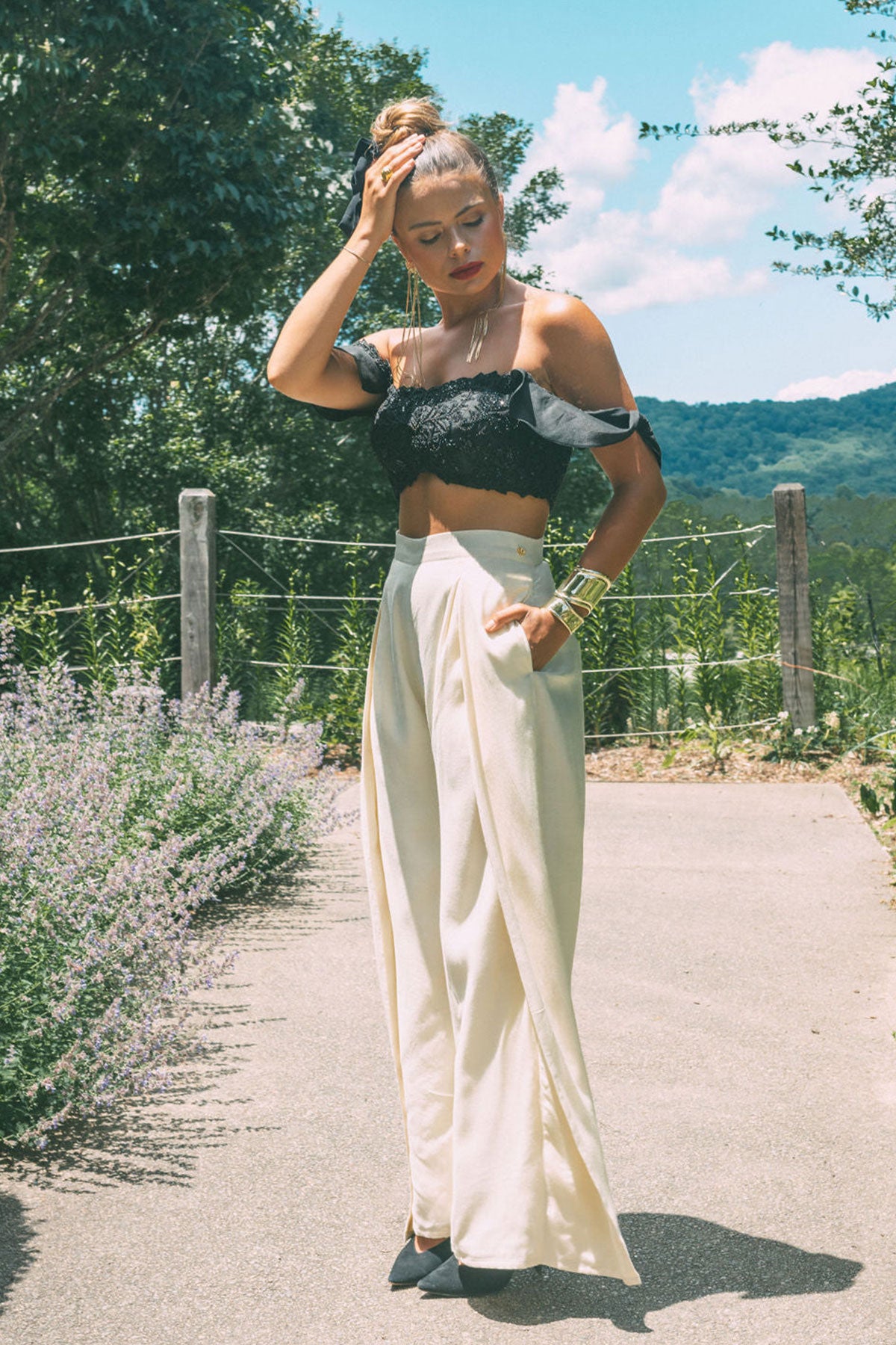 Creame Overlap Trousers