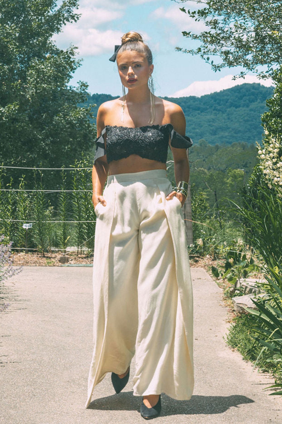 Creame Overlap Trousers