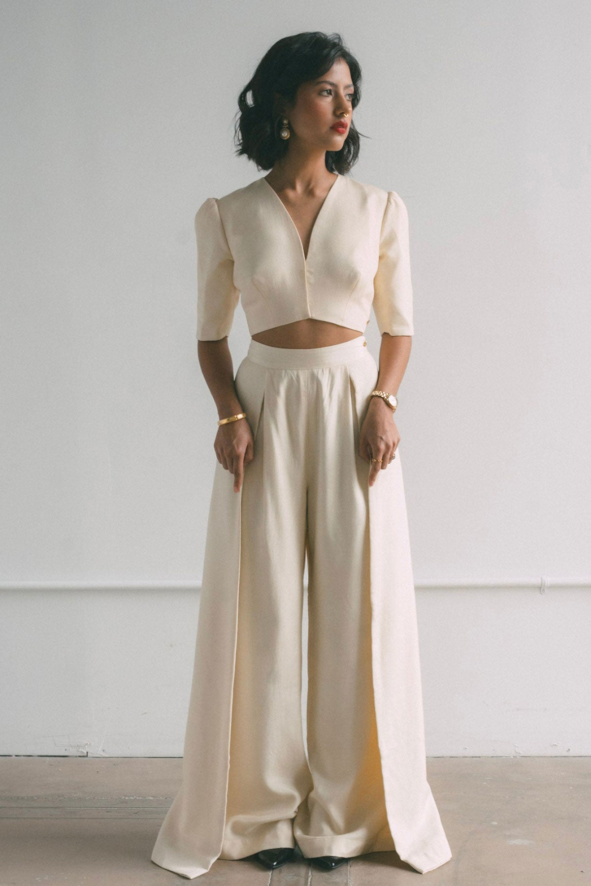 Creame Overlap Trousers