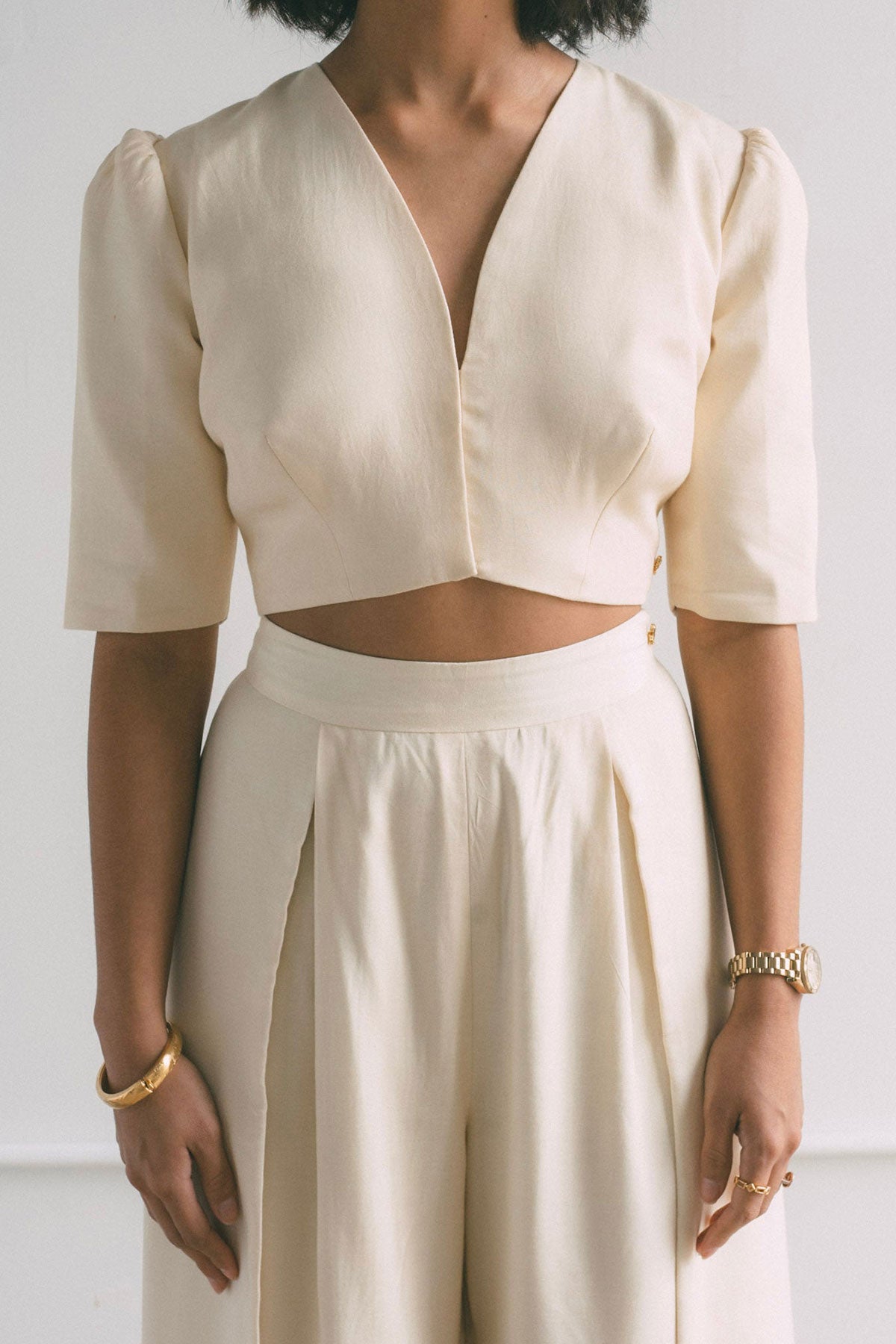 Creame Overlap Trousers