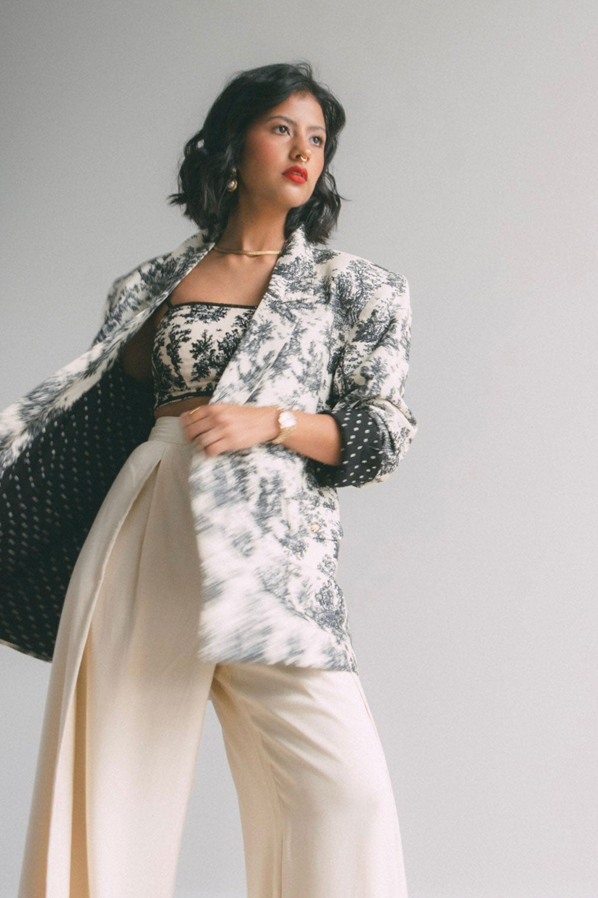 Creame Overlap Trousers