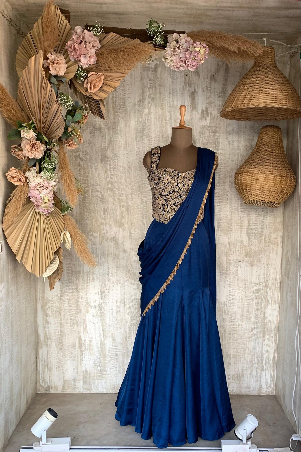 Blue Halley Lekha Saree - Ready to Ship