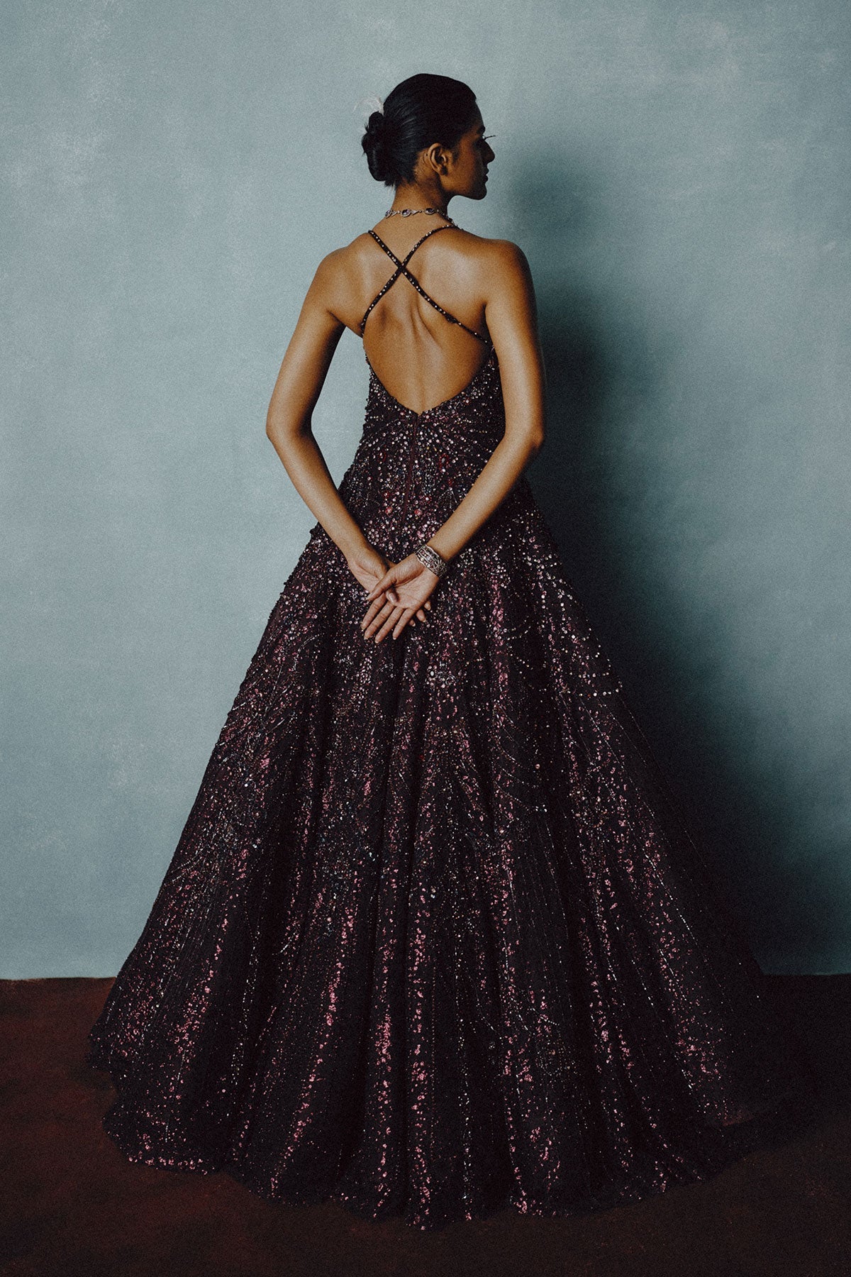 Celestial Plum Radiance Gown