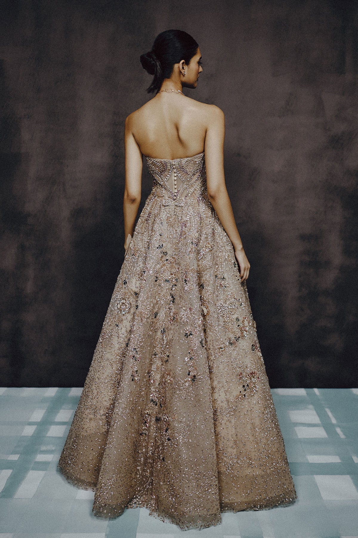 Opaline Bloom Ball Gown
