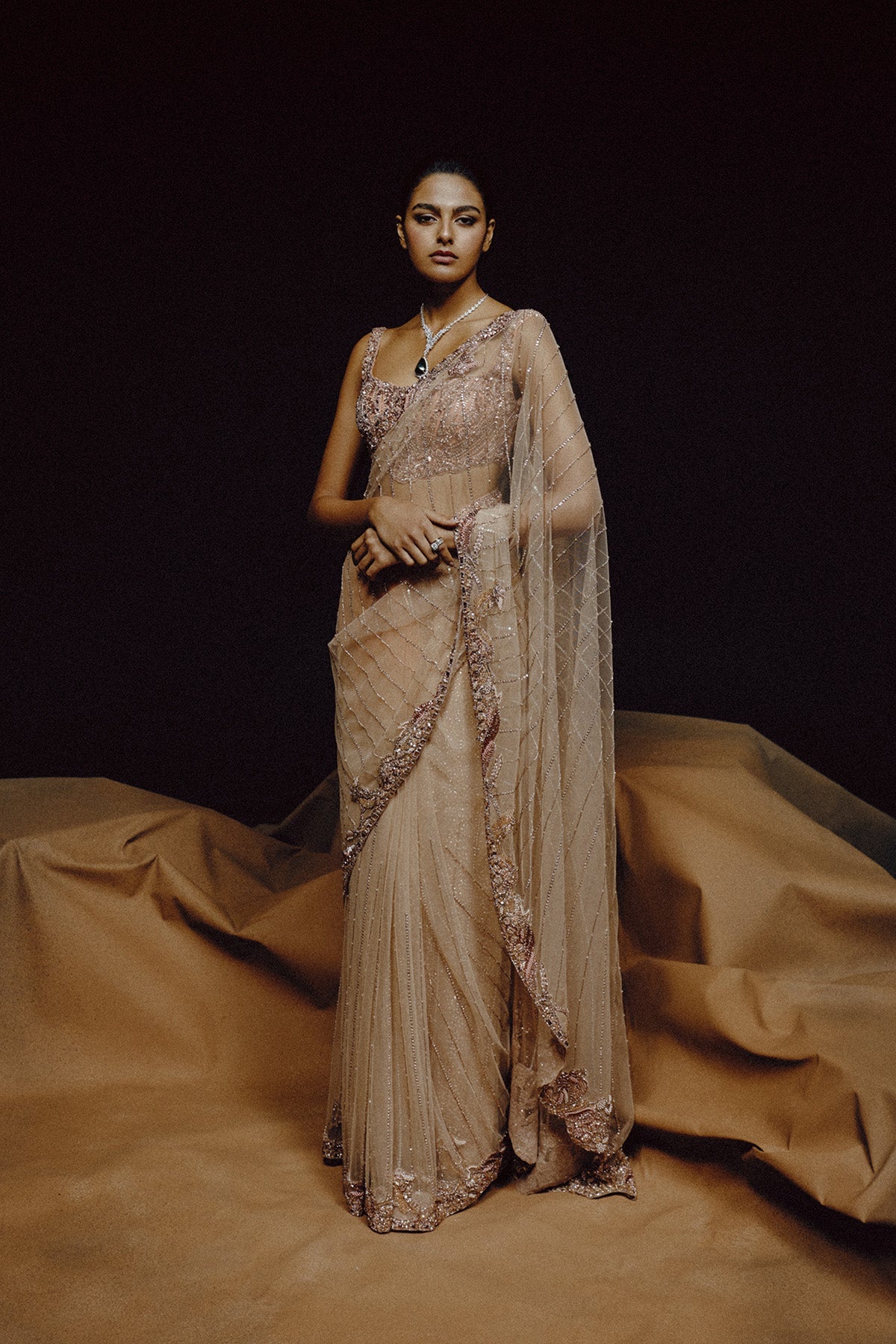 Seraphic Sheen Saree