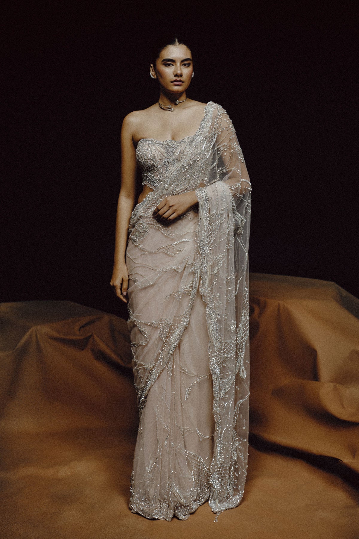 Moonlit Whisper Saree