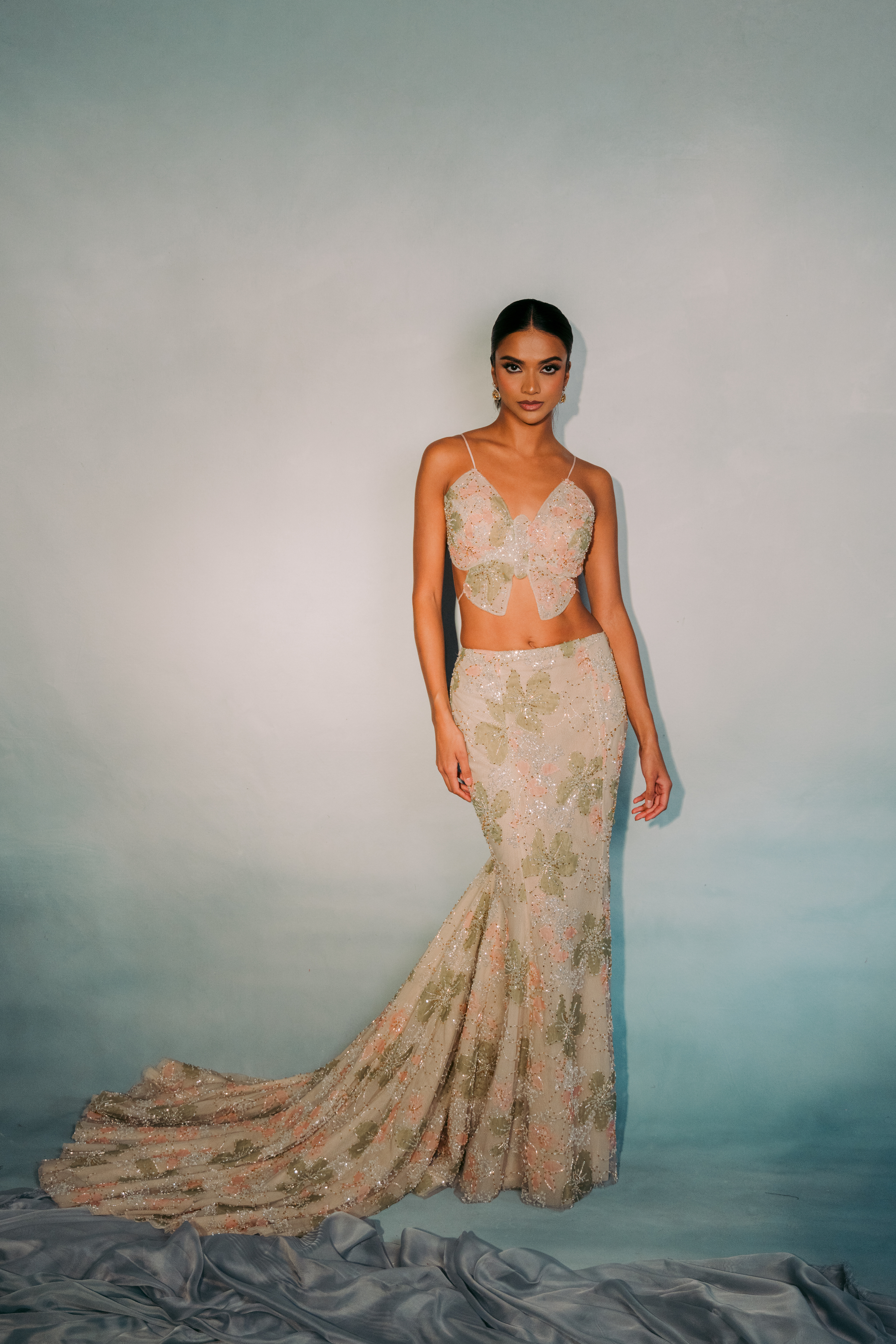 GARDENIA BUTTERFLY MERMAID LOOK