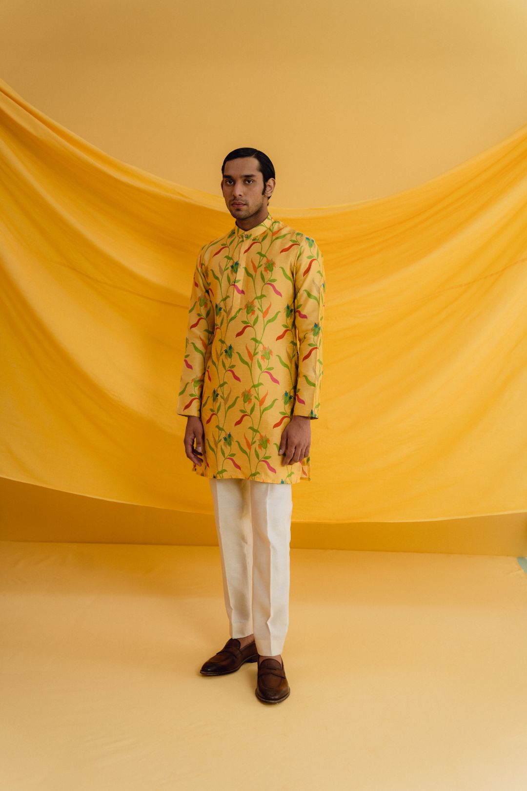 Amber Kurta Set with Cotton Silk Pants