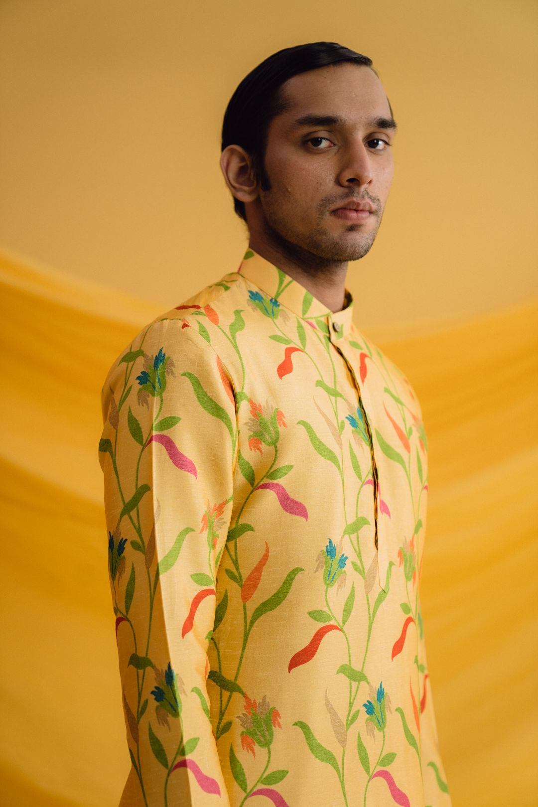 Amber Kurta Set with Cotton Silk Pants