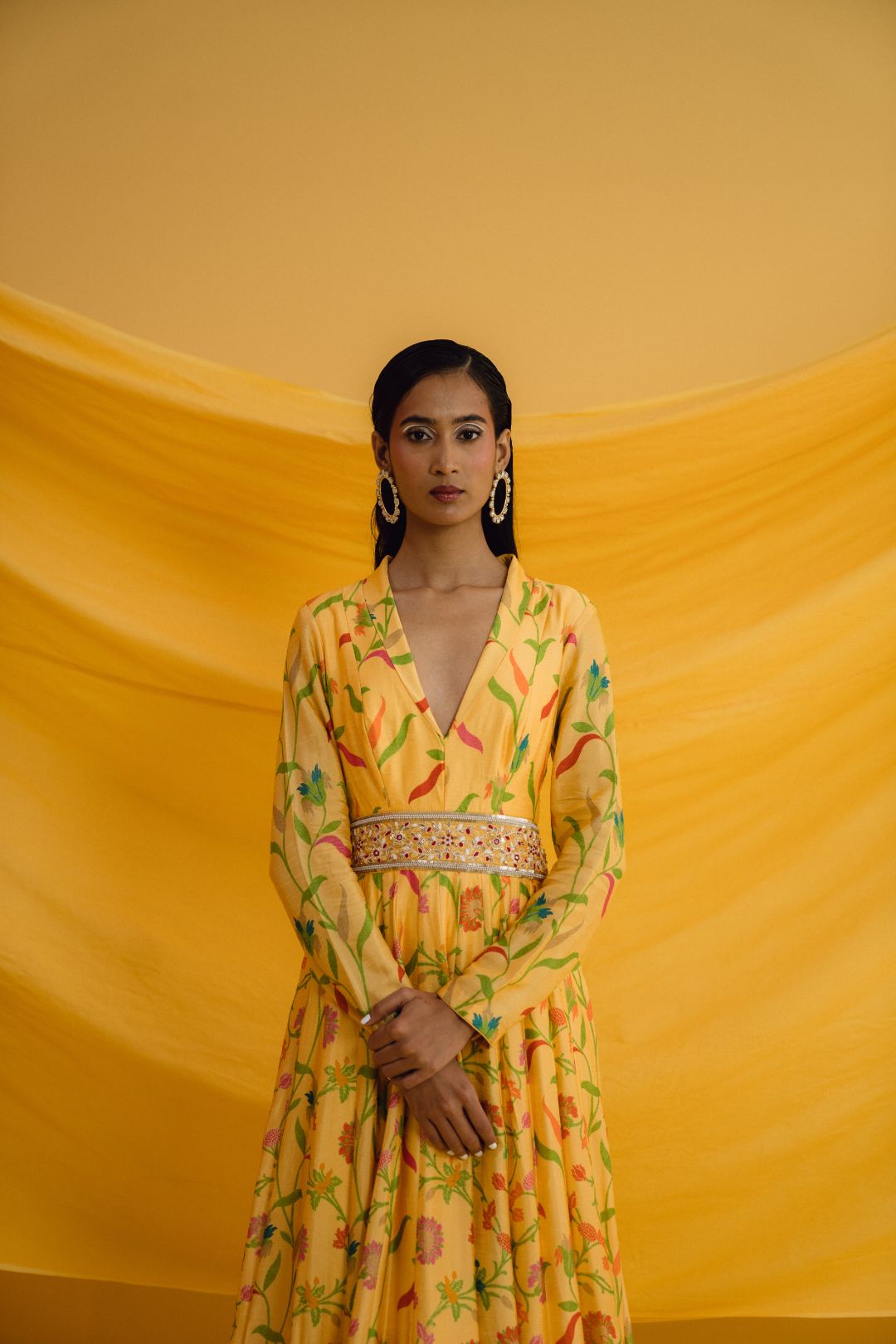 Amber Printed Designer Maxi Dress