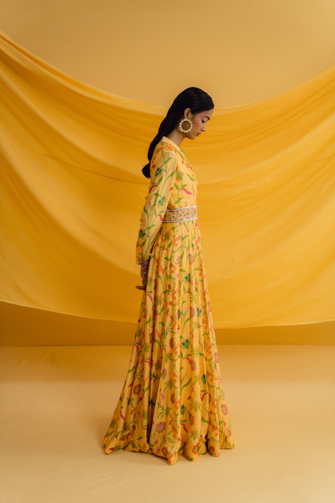 Amber Printed Designer Maxi Dress