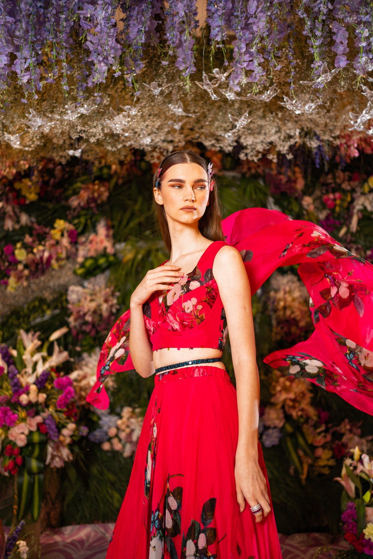 LEHENGA SET -HOT PINK