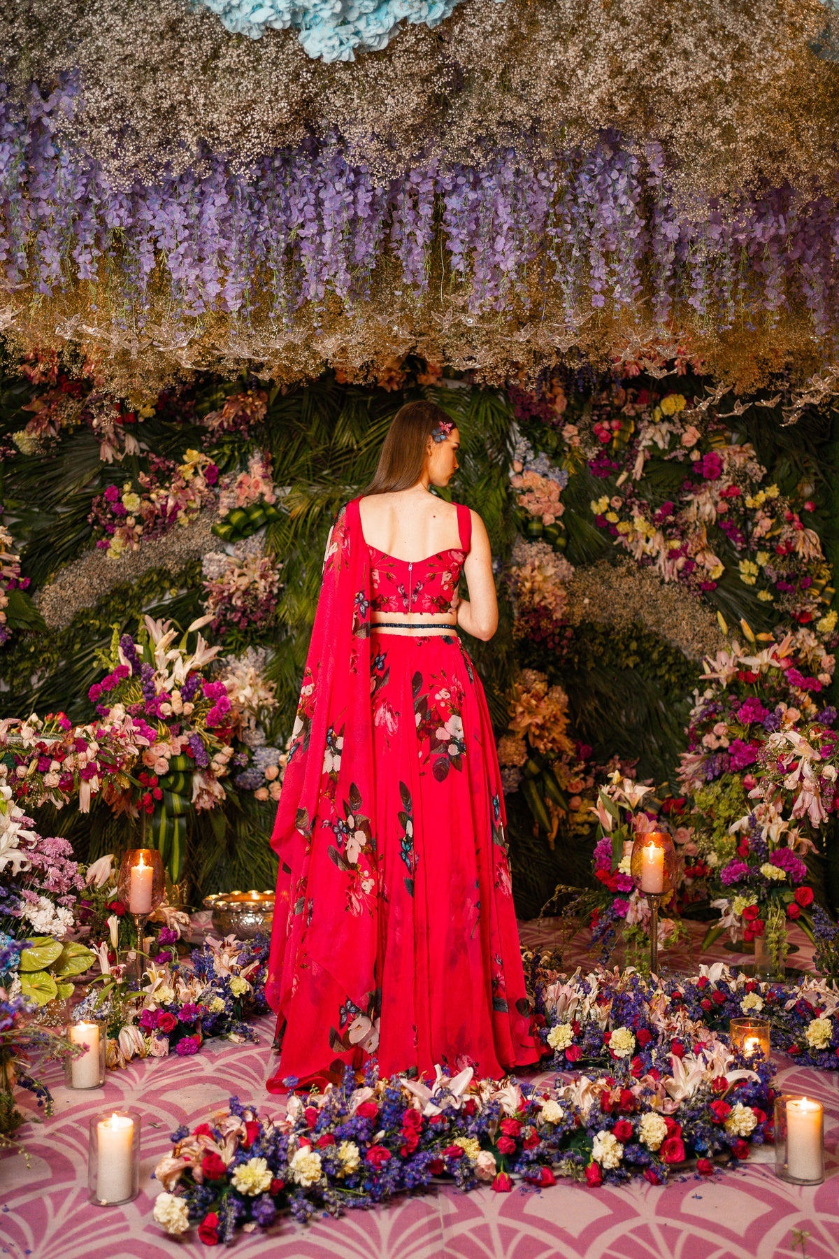 LEHENGA SET -HOT PINK