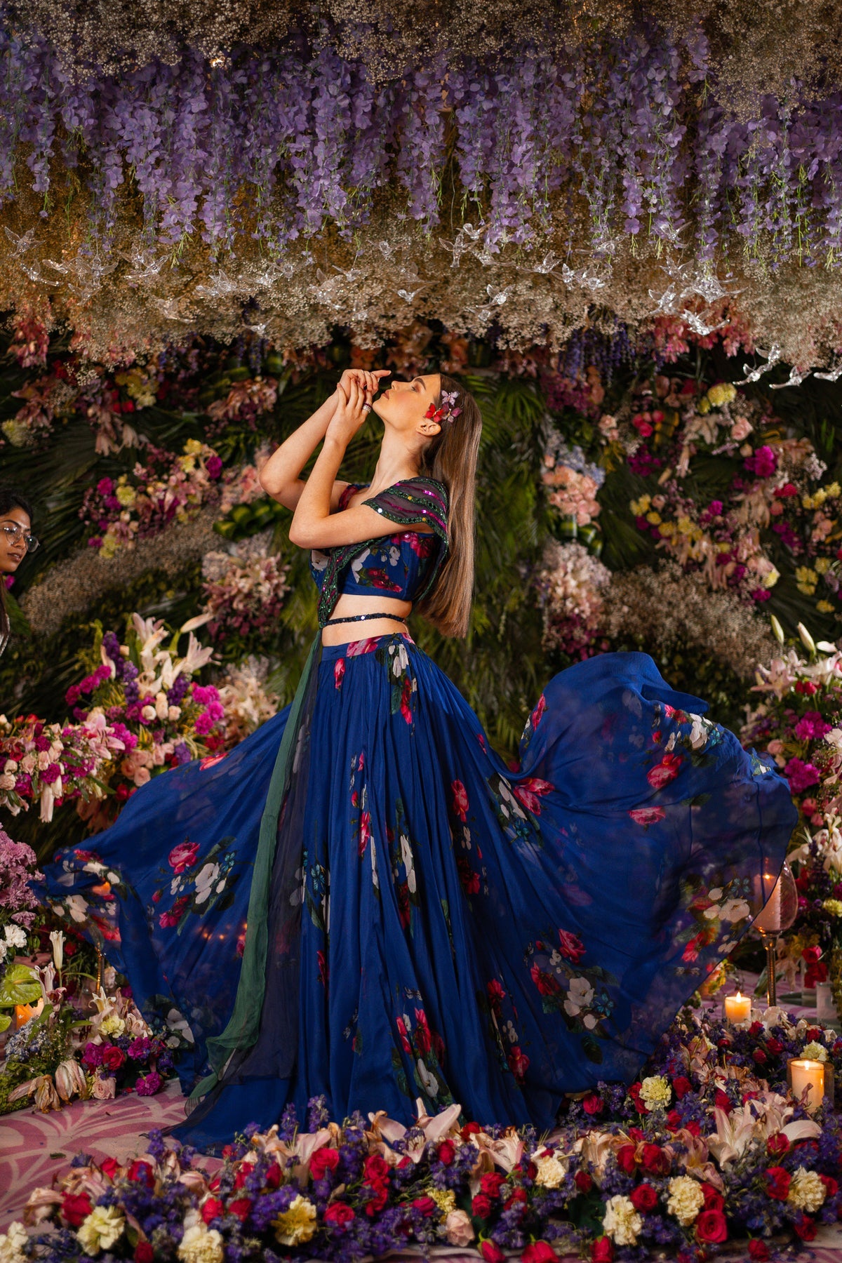 LEHENGA SET-PERSIAN BLUE