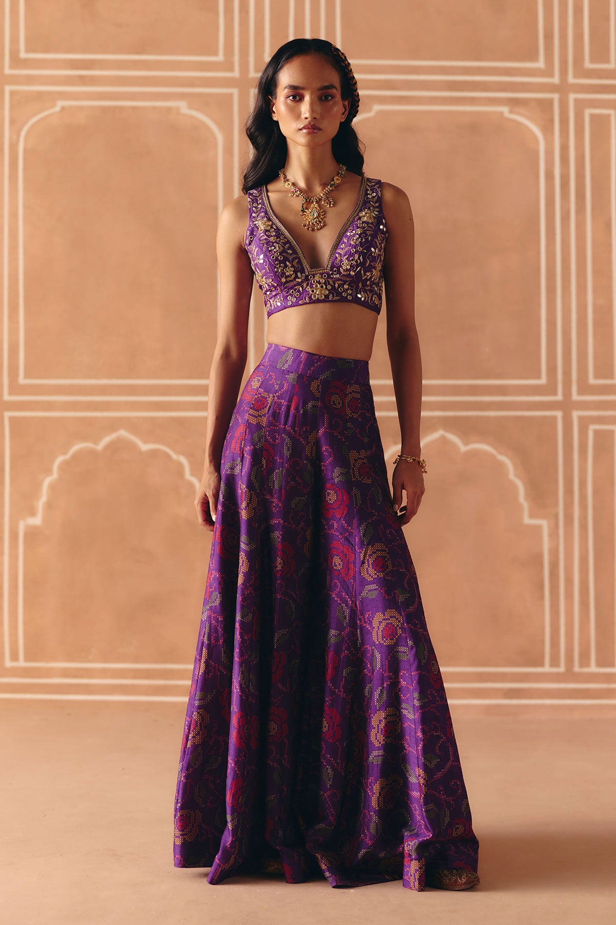 Imperial Violet crop top + pants