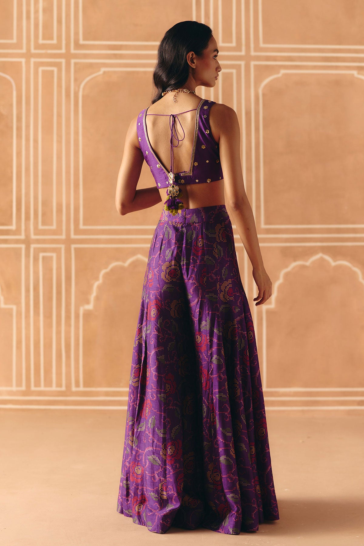 Imperial Violet crop top + pants