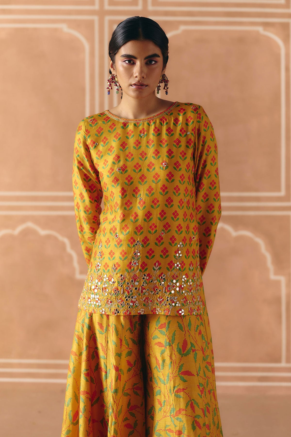 Marigold yellow kurta set