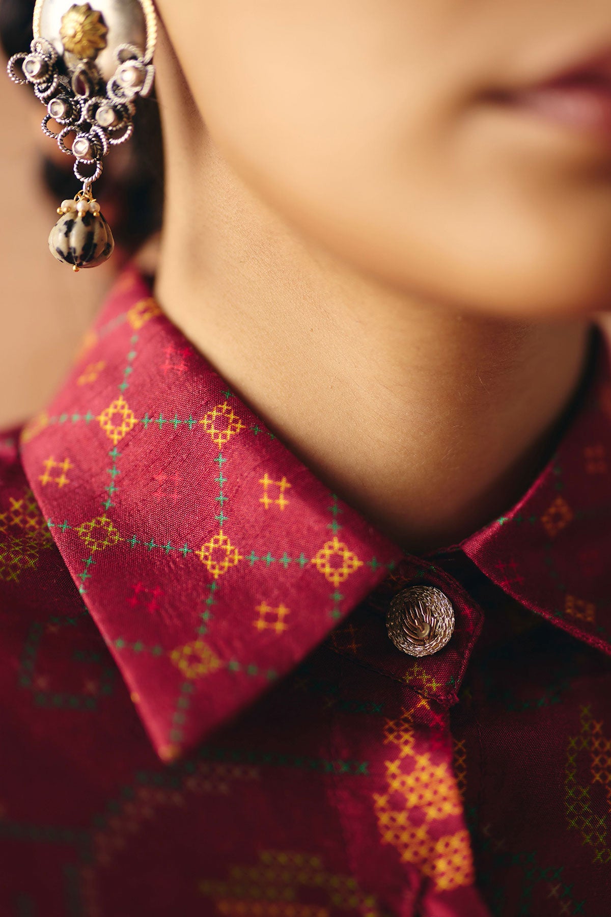 Berry plum shirt + trouser