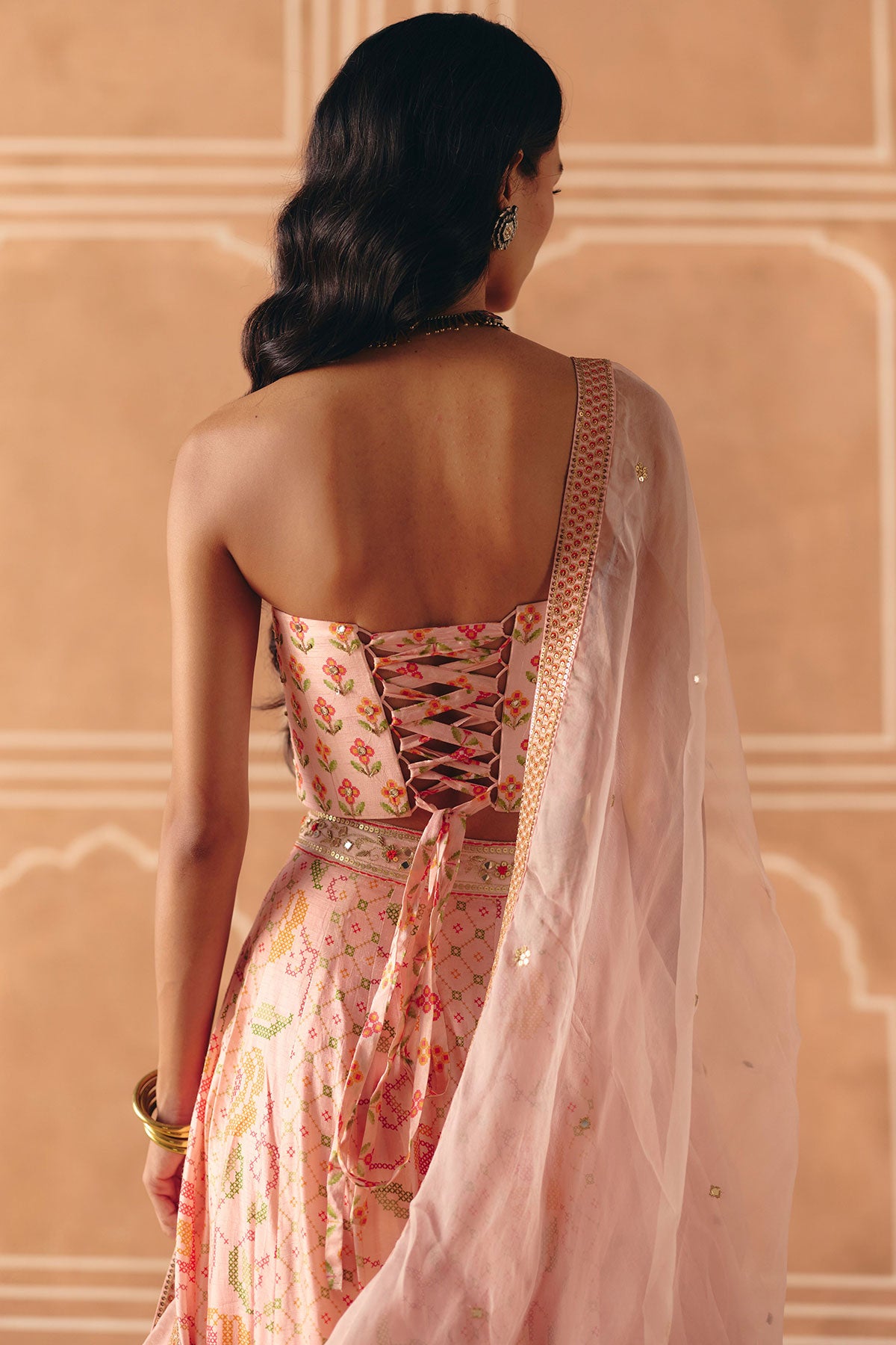 Blush pink lehenga