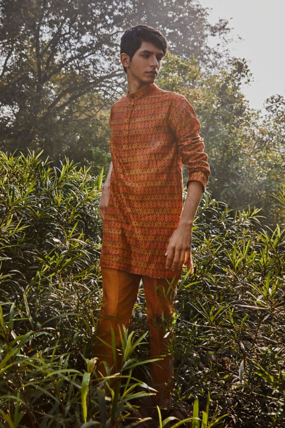 Rust Kurta Set