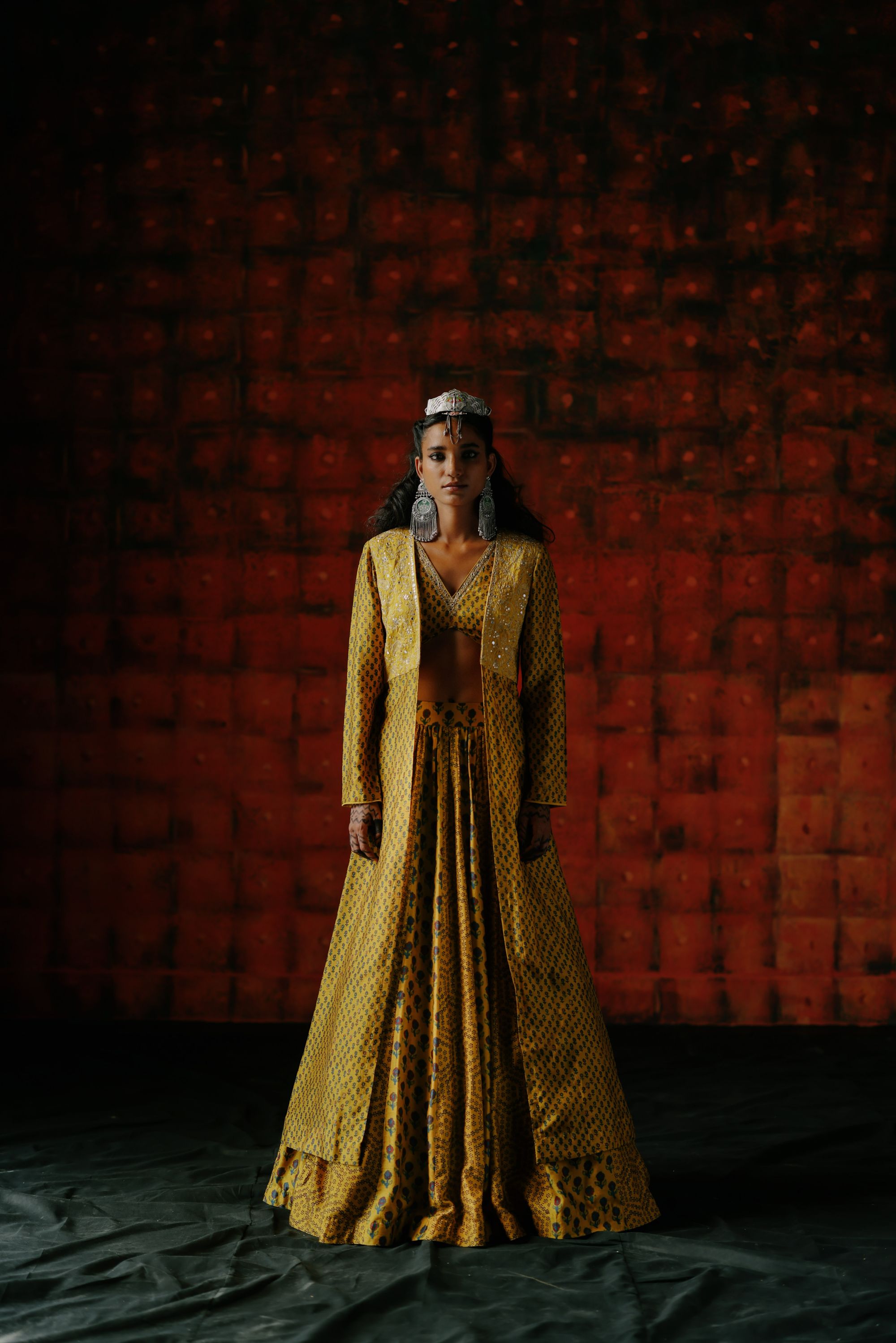Amber lehenga set