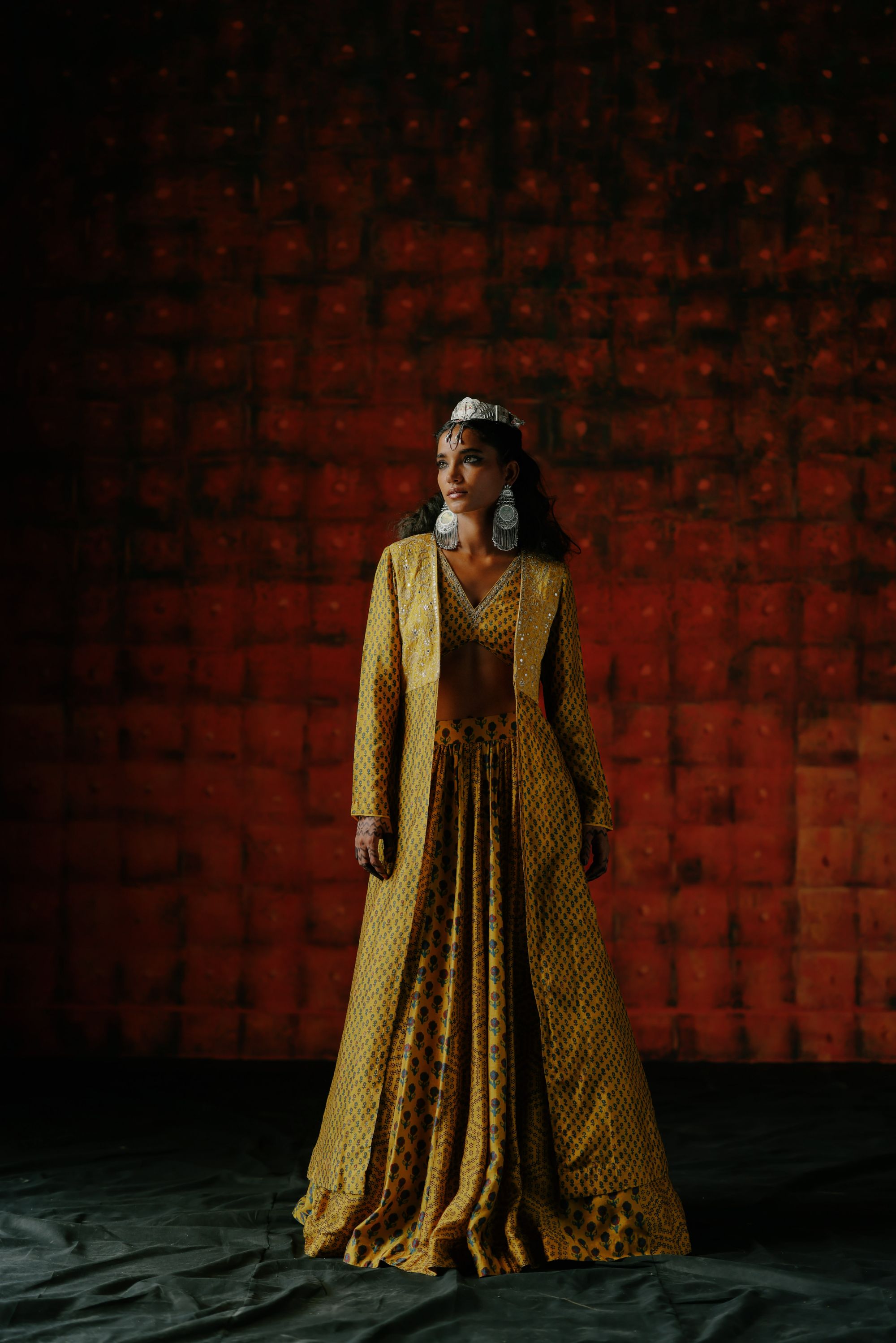 Amber lehenga set