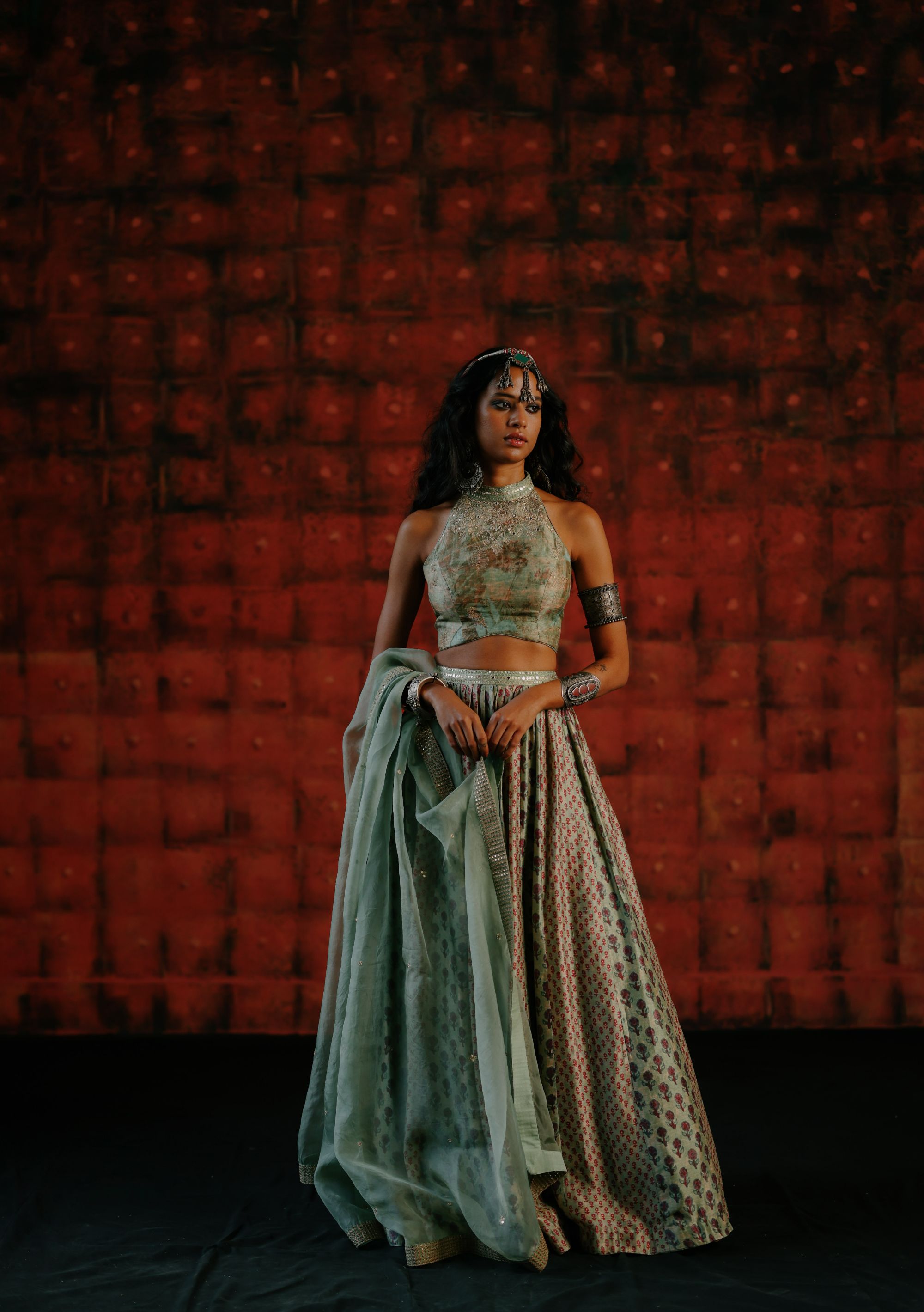 Mint lehenga