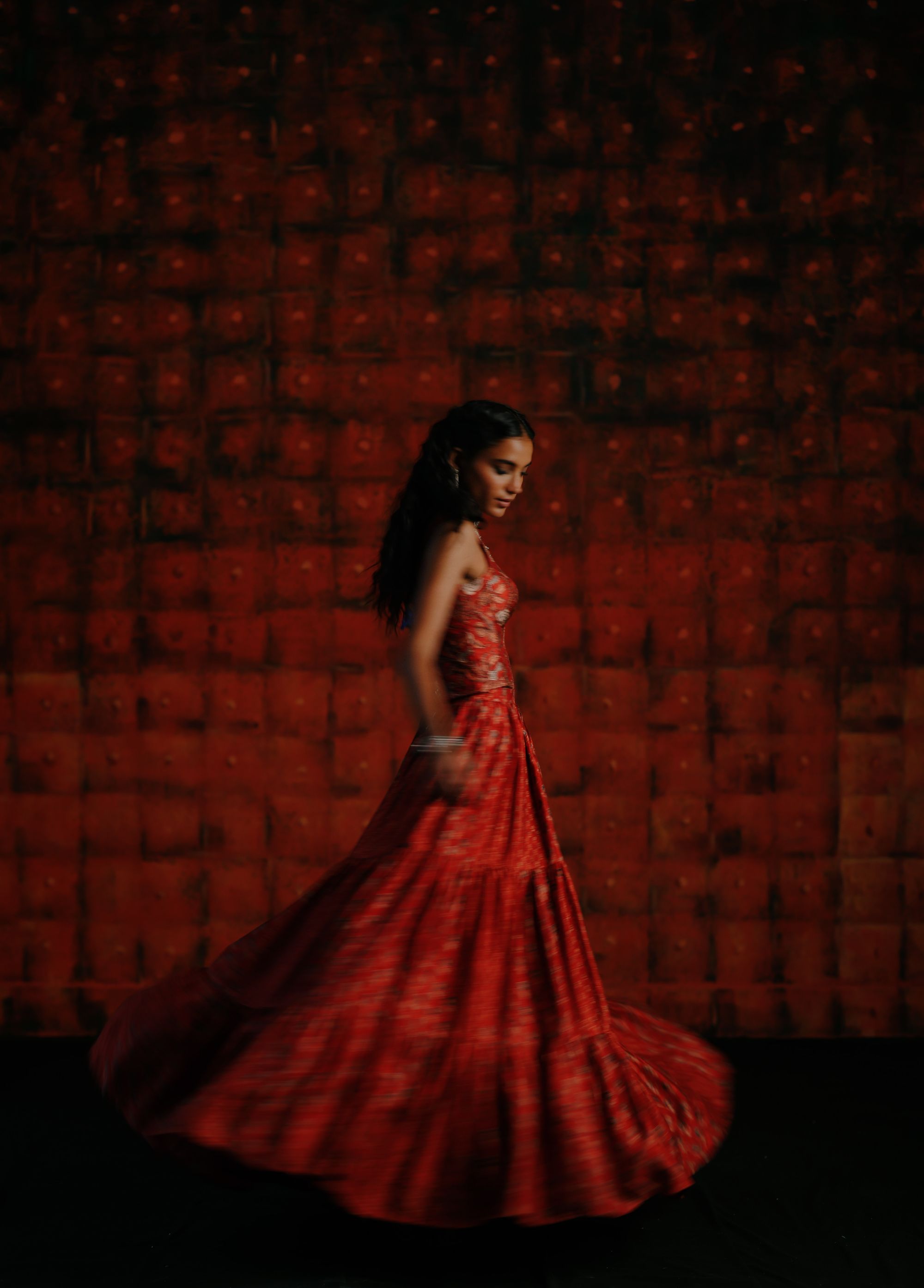 Brick red skirt co-ord